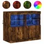 Sideboard mit LED-Leuchten, geräucherte Eiche, 81 x 37 x 67 cm von , Sideboards - Ref: Foro24-836662, Preis: 76,64 €, Rabatt: %