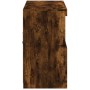 Aparador con luces LED roble ahumado 81x37x67 cm de , Aparadores - Ref: Foro24-836662, Precio: 77,56 €, Descuento: %