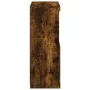 Aparador con luces LED roble ahumado 60,5x37x100 cm de , Aparadores - Ref: Foro24-836669, Precio: 73,28 €, Descuento: %