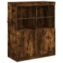 Sideboard mit LED-Leuchten, geräucherte Eiche, 81 x 37 x 100 cm von , Sideboards - Ref: Foro24-836676, Preis: 114,89 €, Rabat...
