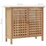 Mueble de lavabo madera maciza de nogal 66x29x61 cm de vidaXL, Tocadores de baño - Ref: Foro24-247097, Precio: 91,42 €, Descu...