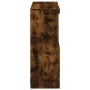 Aparador con luces LED roble ahumado 81x37x100 cm de , Aparadores - Ref: Foro24-836676, Precio: 114,71 €, Descuento: %