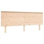 Double bed frame with solid wood headboard by , Beds and slatted bases - Ref: Foro24-3195236, Price: 179,69 €, Discount: %