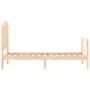 Estructura de cama individual con cabecero madera maciza de , Camas y somieres - Ref: Foro24-3194141, Precio: 100,81 €, Descu...