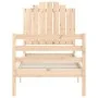 Einzelbettgestell mit Kopfteil aus Massivholz von , Betten und Lattenroste - Ref: Foro24-3194141, Preis: 100,81 €, Rabatt: %