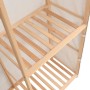 Armario de ropa de 3 niveles 110x40x170 cm de vidaXL, Armarios roperos - Ref: Foro24-247108, Precio: 116,47 €, Descuento: %