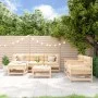 Juego de muebles de jardín 7 piezas madera maciza de pino de , Conjuntos de jardín - Ref: Foro24-3186242, Precio: 389,56 €, D...