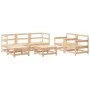Juego de muebles de jardín 7 piezas madera maciza de pino de , Conjuntos de jardín - Ref: Foro24-3186242, Precio: 389,56 €, D...