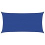 Toldo de vela rectangular HDPE azul 160 g/m² 3x6 m