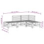 Juego de muebles de jardín 4 pzas madera maciza abeto Douglas by , Garden sets - Ref: Foro24-3186506, Price: 240,77 €, Discou...