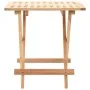 Folding side table in solid walnut wood 50x50x49 cm by vidaXL, Side tables - Ref: Foro24-247105, Price: 72,12 €, Discount: %