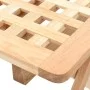 Folding side table in solid walnut wood 50x50x49 cm by vidaXL, Side tables - Ref: Foro24-247105, Price: 72,12 €, Discount: %
