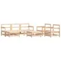 Juego de muebles de jardín 7 piezas madera maciza de pino de , Conjuntos de jardín - Ref: Foro24-3186228, Precio: 398,97 €, D...