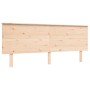 Double bed frame with solid wood headboard by , Beds and slatted bases - Ref: Foro24-3193416, Price: 179,56 €, Discount: %