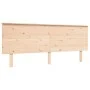 Double bed frame with solid wood headboard by , Beds and slatted bases - Ref: Foro24-3193416, Price: 176,91 €, Discount: %