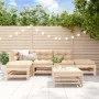 Juego de muebles de jardín 6 piezas madera maciza de pino de , Conjuntos de jardín - Ref: Foro24-3186326, Precio: 304,48 €, D...