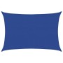 Toldo de vela rectangular HDPE azul 160 g/m² 3,5x4,5 m
