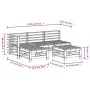 Juego de sofás de jardín 5 piezas madera maciza de pino gris von , Gartensets - Ref: Foro24-3186552, Preis: 322,76 €, Rabatt: %