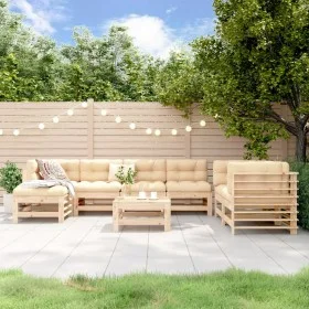 Juego de muebles de jardín 8 piezas madera maciza de pino by , Garden sets - Ref: Foro24-3186578, Price: 443,01 €, Discount: %