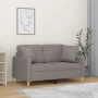 2-seater sofa with taupe gray fabric cushions 120 cm by , Sofas - Ref: Foro24-3200908, Price: 214,38 €, Discount: %