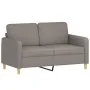 2-seater sofa with taupe gray fabric cushions 120 cm by , Sofas - Ref: Foro24-3200908, Price: 211,17 €, Discount: %