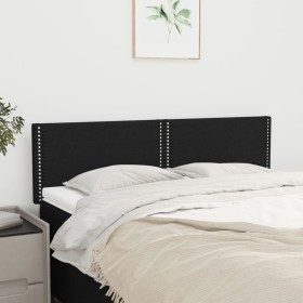 Kopfteile 2 Einheiten aus schwarzem Stoff 72x5x78/88 cm von , Kopf- und Fußteile - Ref: Foro24-345926, Preis: 35,33 €, Rabatt: %