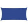 Toldo de vela rectangular HDPE azul 160 g/m² 4x7 m