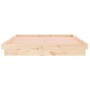 Bed frame with LED solid wood King Size 150x200 cm by , Beds and slatted bases - Ref: Foro24-819977, Price: 145,50 €, Discoun...