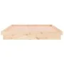 Bed frame with LED solid wood King Size 150x200 cm by , Beds and slatted bases - Ref: Foro24-819977, Price: 149,76 €, Discoun...