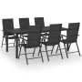 7-teiliges schwarzes Garten-Essset von , Gartensets - Ref: Foro24-3060062, Preis: 613,16 €, Rabatt: %