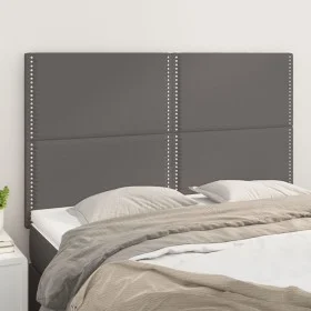 Headboards 4 units gray synthetic leather 72x5x78/88 cm by , Headboards and footboards - Ref: Foro24-3116286, Price: 83,80 €,...