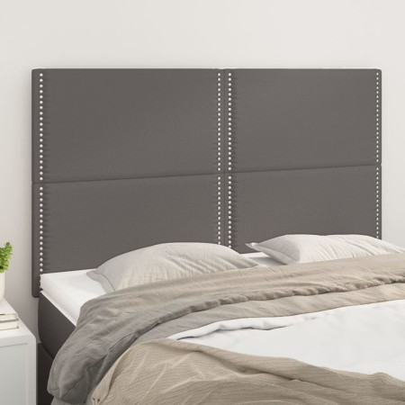 Kopfteile 4 Einheiten graues Kunstleder 72x5x78/88 cm von , Kopf- und Fußteile - Ref: Foro24-3116286, Preis: 84,83 €, Rabatt: %