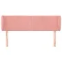 Pink velvet headboard 147x23x78/88 cm by , Headboards and footboards - Ref: Foro24-3117057, Price: 67,95 €, Discount: %