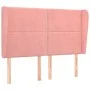 Cabecero con orejas de terciopelo rosa 147x23x118/128 cm de , Cabeceros y pies de cama - Ref: Foro24-3117869, Precio: 126,99 ...