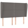 Headboard with gray synthetic leather ears 147x23x118/128cm by , Headboards and footboards - Ref: Foro24-3117910, Price: 102,...