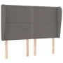 Headboard with gray synthetic leather ears 147x23x118/128cm by , Headboards and footboards - Ref: Foro24-3117910, Price: 100,...
