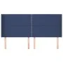 Cabecero con orejas de tela azul 163x16x118/128 cm de , Cabeceros y pies de cama - Ref: Foro24-3119452, Precio: 95,05 €, Desc...