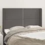 Cabecero con orejas cuero sintético gris 147x16x118/128cm de , Cabeceros y pies de cama - Ref: Foro24-3119534, Precio: 98,65 ...