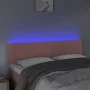Cabecero con LED de terciopelo rosa 144x5x78/88 cm de , Cabeceros y pies de cama - Ref: Foro24-3121525, Precio: 61,98 €, Desc...