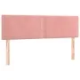 Cabecero con LED de terciopelo rosa 144x5x78/88 cm de , Cabeceros y pies de cama - Ref: Foro24-3121525, Precio: 61,98 €, Desc...