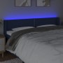 Kopfteil aus blauem Stoff mit LED 163x16x78/88 cm von , Kopf- und Fußteile - Ref: Foro24-3123108, Preis: 60,73 €, Rabatt: %