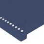 Blue fabric headboard with LED 163x16x78/88 cm by , Headboards and footboards - Ref: Foro24-3123108, Price: 60,16 €, Discount: %