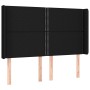 Kopfteil aus schwarzem Stoff mit LED 147x16x118/128 cm von , Kopf- und Fußteile - Ref: Foro24-3123908, Preis: 109,58 €, Rabat...