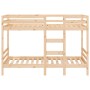 Litera de madera maciza de pino 75x190 cm de , Camas y somieres - Ref: Foro24-3139844, Precio: 212,92 €, Descuento: %