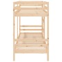 Litera de madera maciza de pino 75x190 cm de , Camas y somieres - Ref: Foro24-3139844, Precio: 212,92 €, Descuento: %