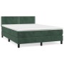 Boxspringbett mit dunkelgrüner Samtmatratze 140x190 cm von , Betten und Lattenroste - Ref: Foro24-3141242, Preis: 429,43 €, R...