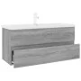 Sonoma gray plywood bathroom cabinet with sink by , bathroom vanities - Ref: Foro24-3152889, Price: 329,13 €, Discount: %