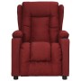 Sillón elevable tela rojo tinto en Sillones | Comprar online en Foro24