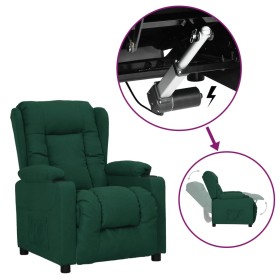 Sillón elevable tela verde oscuro en Sillones | Comprar online en Foro24