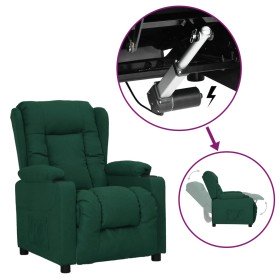 Sillón elevable tela verde oscuro en Sillones | Comprar online en Foro24